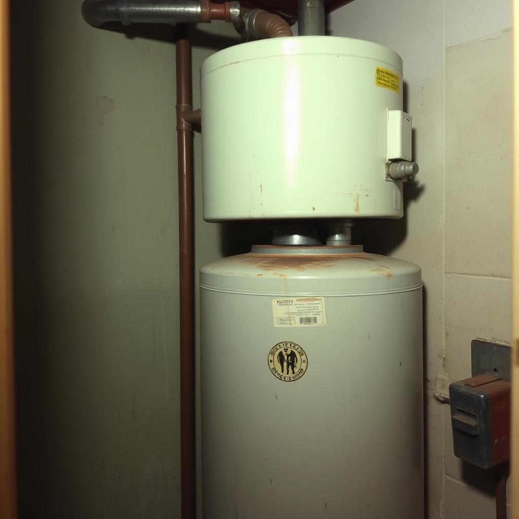 Before: Riverdale tankless water heater install